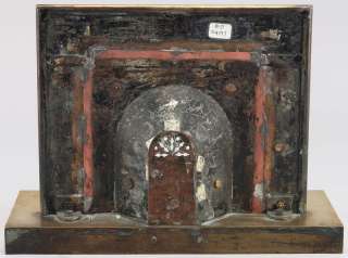 04197 Brass and Copper Miniature Fireplace, c. 1890  