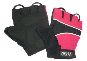 HOT PINK GEL PADDED FITNESS / WEIGHT /GYM GLOVES XS,S,M  