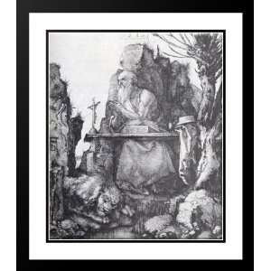 St. Jerome By The Pollard Willow 20x23 Framed and Double Matted Art 