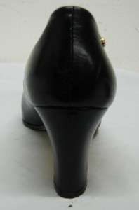 Etienne Aigner Womens Leather Shoes Black Size 8 USED  