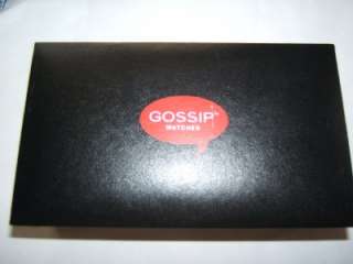 GOSSIP WATCH NEW IN BOX 3 BANDS free ship FUN SILVERTONE valentine 