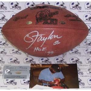  Lawrence Taylor Signed Ball   Super Bowl XXI Sports 