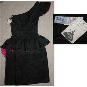 60s Ultimate Black SALSA DRESS by MIKE BENET Unworn XS  