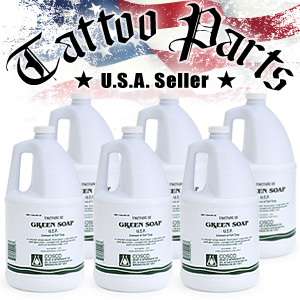 Case 6 Gallons Pure Green Soap Tattoo Supply Supplies  
