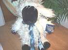 Ganz Fluffy Sheep Dog ~ Gray ~ Stuffed Plush ~ MWT  