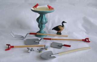 STORE STOCK 112 GARDEN Lot   Birds, Duck, Rake, Shovel, Bird Bath 