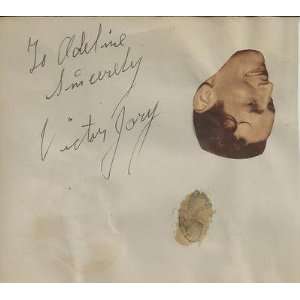  Victor Jory D.82 & Rudy Vallee D.86 Signed Album Page 