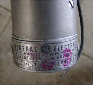General Electric Direct Current Aircraft Gear GE Motor  