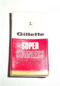 new box super stainless gillette double edge Blade nip  