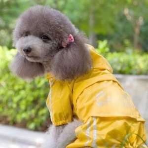   Dog Raincoat Two Piece Split table Yellow Color Pet Clothing Home
