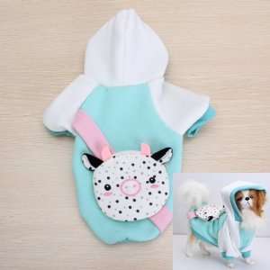  Dog Hoodie Hooded Coat Clothes w/ Backpack   M Pet 
