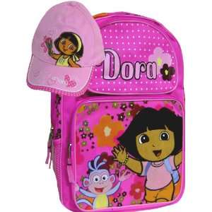  New Dora and Boots Girls Pink Backpack Matching Cap Toys & Games