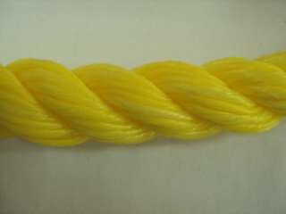 STRAND BRAIDED UTILITY YELLOW POLY ROPE 6.5  
