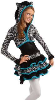   Zebra Dress Cute Tween Kids Halloween Costume 883028630158  