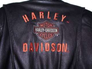 Harley Davidson Leather Jacket Soft Lambskin Pathway Large 98102 02VW 