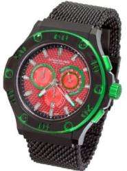   292 Iconoclast Swiss Quartz Chrono Red/Green Dial Bracelet Mens Watch