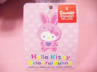 Sanrio Hello Kitty Colorful Bunny Flower Design Plush / Japan Game Toy 