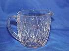 CRYSTAL FIRE KING BEAD AND BAR MILK PITCHER