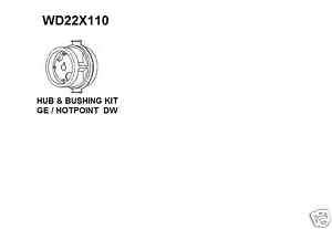 WD22X110 NEW OEM GE HOTPOINT DW HUB & BUSHING KIT  