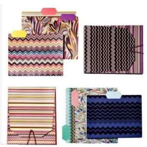  Missoni Expandable File Folder w/ 3 Files   Colore 