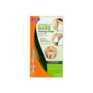 Sally Hansen Naturally Bare Waxing Strips for Body (one box with 34 