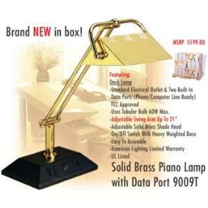  American Lighting 9009T Solid Brass Piano Lamp with Data 