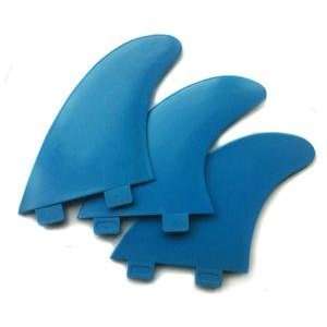 FCS Compatible Eurofins C model   surfboard fins   Set of 3 Blue Color 