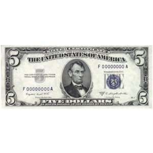  $5.00 Silver Certificates in XF+ at Dealer Prices 