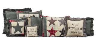 AMERICA ~SHAMS AND ACCENT PILLOWS by VICTORIAN HEART  