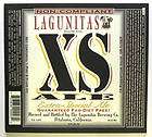 Lagunitas XS   EXTRA SPECIAL ALE beer label CA 22oz