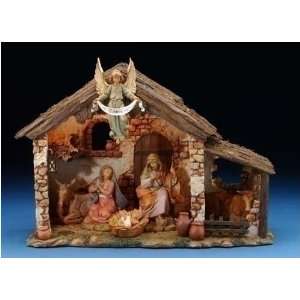  Fontanini 5 Lighted Nativity Scene with Stable 7 Piece Set 