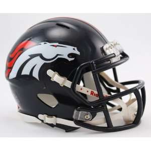   Denver Broncos Speed Riddell Mini Football Helmet Sports Collectibles
