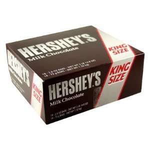 Hersheys Milk Chocolate King Size 18 Bars  Grocery 