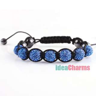 1x Tresor Magnetite Ball Beads Macrame Bracelet P2114  