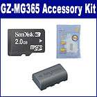 JVC GZ MG365 camcorder Accessory Kit By Synergy, Memory Card, Battery