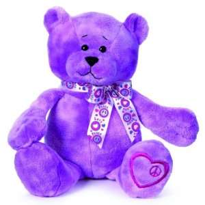 Ganz Peace & Love Bear Purple Toys & Games