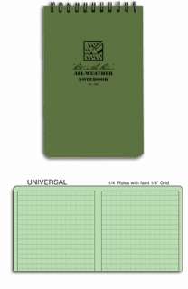 Rite in the Rain Tactical Notebook   Green (4 x 6)   946