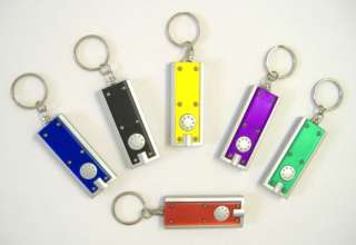 Colorful Flashlight Keychains Key Ring Key Chain Lot  