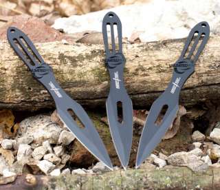 Three 6.5 Tactical Throwing Knives