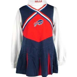  Buffalo Bills Girls Youth Cheerleader Outfit w/ Turtleneck 