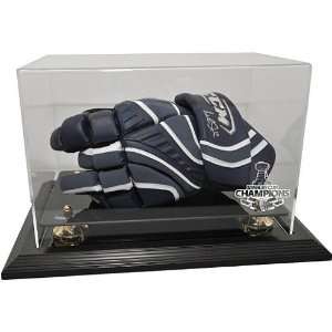   Chicago Blackhawks 2010 Stanely Cup Champions Black Glove Display Case