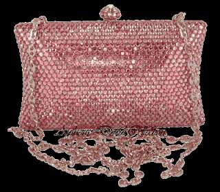 Ladies Crystal Handbag Evening Bag Purse w/ Swarovski Crystal AD128 