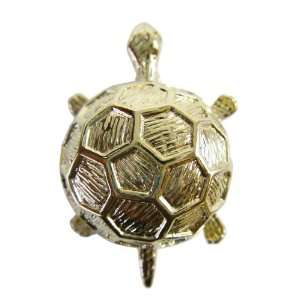  Gold Plated Turtle Pin   Gold Plated Turtle Lapel Pin 