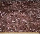 winters gleam brown bricks landscape quilt fabric 1 2yd $ 3 50 time 