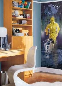 Star Wars Wall Panel R2D2 and C3P0 Decal Stickers Mural  