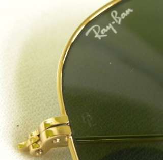   LARGE METAL AVIATOR GOLD 58M L0205 NEW OLD STOCK VINTAGE SUNGLASSES