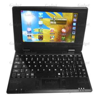 Mini 7 Inch Laptop WIFI VIA 8650 Android 2.2 Notebook Computer Black 