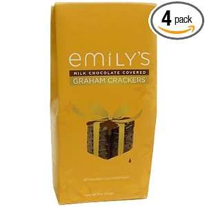 Emilys Milk Chocolate Covered Graham Crackers, 5 Ounce (Pack of 4)