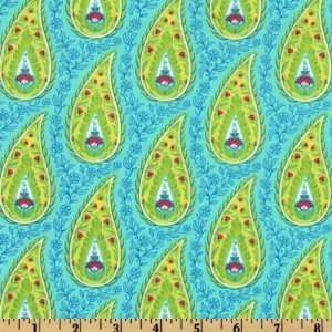   Paisley Robins Egg Blue Fabric By The Yard Arts, Crafts & Sewing