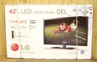 NEW LG 42LV5400 42 SMARTTV LED LCD 1080P 120HZ HDTV WIFI TV 